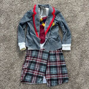 NWOT Child Bettle Juice Astrid School Uniform Costume